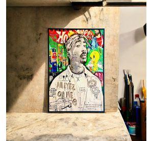 Cuadro Mural Vidrio Tupac