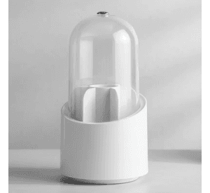Organizador De Brochas Maquillaje Giratorio Con Tapa Antipolvo