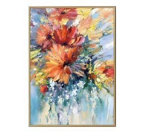 Cuadro Decorativo Floral Abstracto Adorno Hogar Pared Jhn