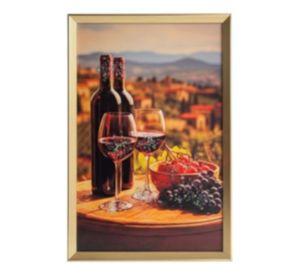 Cuadro Decorativo Vino Viñedo Atardecer Mediterráneo Jhn
