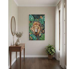 Cuadro Decorativo Adorno Pared León Jungla Hogar Jhn