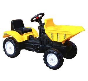 Tractor pala y pedales amarillo