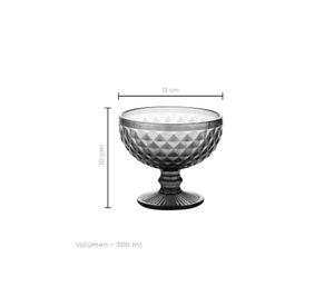 Set 6 Copas Helado Gris 300ml Imahe