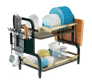 Rack escurridor cocina platos 2 niveles