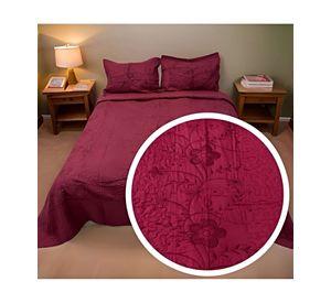 CUBRECAMA COLCHA QUILT VERANO KING-SUPER KING BORDADO A2