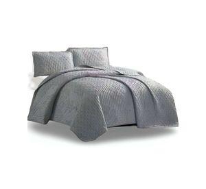 CUBRECAMA QUILT DELGADO TUFTING DE LUJO SUAVE 2 PLAZAS L8