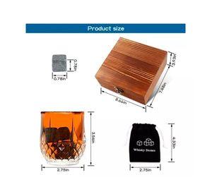 Set Para Whisky 2 Vasos De Cristal