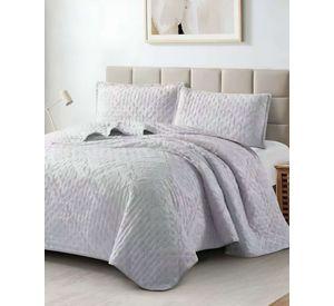 CUBRECAMA QUILT DELGADO TUFTING DE LUJO SUAVE KING R1