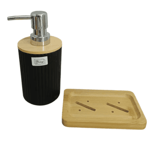 Set Dispensador Y Jabonera De Baño
