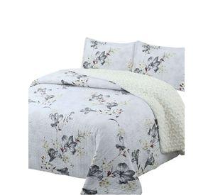 Cubrecama Quilt con sherpa 2 plaza blanco 230 cm x 250 cm J13
