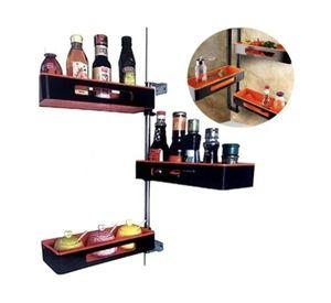 Estante Giratorio De Esquina 3 Niveles Para Cocina O Baño