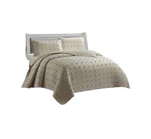 CUBRECAMA QUILT DELGADO TUFTING DE LUJO SUAVE PLAZA Y MEDIA G6