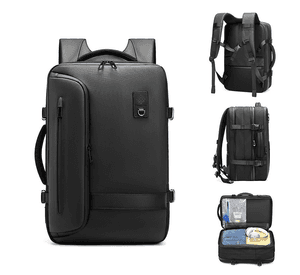 Mochila De Viaje Negocio Para Notebook Unisex Color Negro