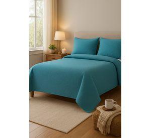 Cubrecama Reversible Calipso 2 Plazas – Ligero y Elegante - Incluye 2 Fundas
