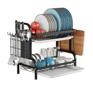 Rack escurridor cocina platos 2 niveles
