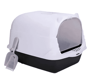 Arenero De Gatos Bandeja Sanitaria Baño De Mascota Pala Xl Blanco
