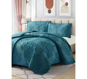 CUBRECAMA QUILT TUFTING DE LUJO SUAVE 2 PLAZAS p06