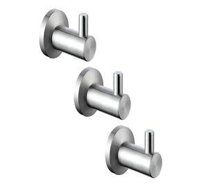 Pack X3 Perchero De Baño Taumm Acero Inoxidable Elegancia