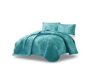 CUBRECAMA QUILT TUFTING DE LUJO SUAVE 2 PLAZAS p01