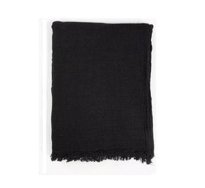 Piecera algodón gauze color negro