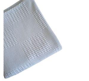 Manta de Algodón Waffle 100% algodón color Celeste - 100cm x 100cm