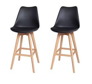 Pack 2 unidades Taburetes Eames Tulip Negro