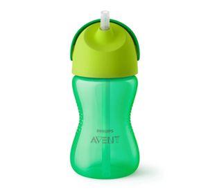 Vaso Bombilla Flexible 300ml Avent Dino Verde 12m+ SCF798/01