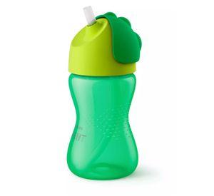 Vaso Bombilla Flexible 300ml Avent Dino Verde 12m+ SCF798/01