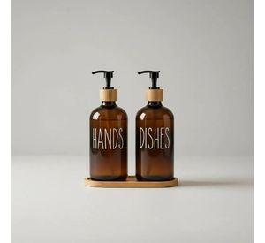 Set Dispensadores de Jab n Ambar