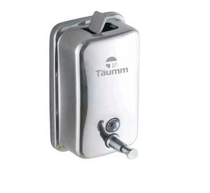 Dispensador Jabon Muro Acero Inoxidable 800 Ml Cromado Taumm