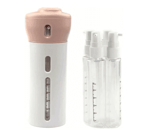 Dispensador Jabon Alcohol Gel Portatil 4 En 1 Blanco