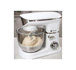 Batidora Amasadora Planetaria 1200W 6 Litros Pedestal Blanca