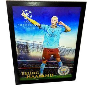 Cuadro Lenticular 40x30 cm De Haaland Manchester City 3 Imágenes en uno
