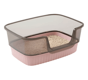 Arenero Baño - Caja Sanitario O Para Gatos Abierto Rosa