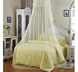 Malla Mosquitera Grande Abierta Para Cama 2 Plazas - Amarillo
