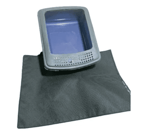 Tapete Recolector De Arena Para Gatos Grande 70 X 50 Arenera Color Negro
