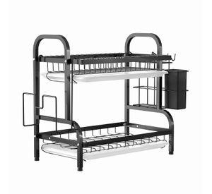 Secador Escurridor De Platos Loza Vajilla 2 Niveles Secaplato Cocina