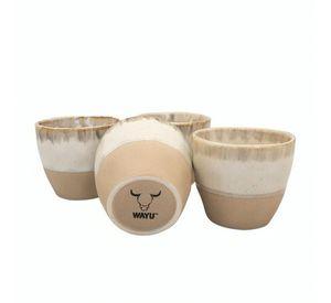 SET 4 VASOS CERAMICA WAYU