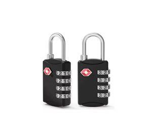 2pzs candados de combinación para equipaje color negro
