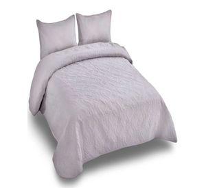 CUBRECAMA QUILT DE VERANO SUPER ELEGANTE 2 PLAZAS 230X250 CM COLOR GRIS