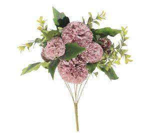 Set 2 Ramo Flores Artificiales Pompones Decoración Hogar Jhn