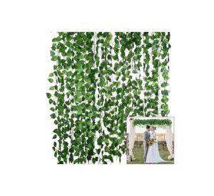 48 Tiras Planta Artificial Enredadera 210cm Decoración
