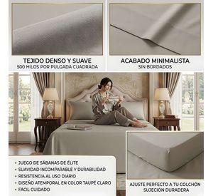 JUEGO DE SABANAS DE 500 HILOS 1 PLAZA W5