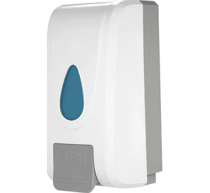 Dispensador Jabon Líquido Rellenable Plastico Al Muro 1000ml Color Blanco - 325014