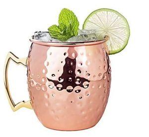 Jarra Tazón Mug Cobre Martillado 500 Ml
