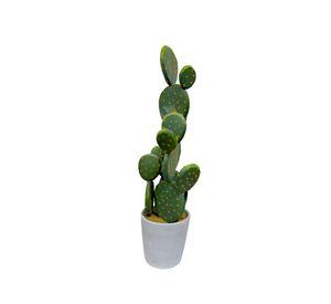 Planta Artificial Decorativa Cactus Opuntia Realista Jhn
