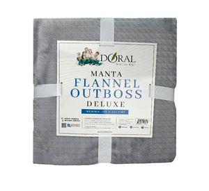 Manta Flannel Outboss Deluxe Gris – Doral 127×152 cm.