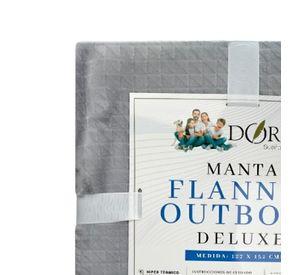 Manta Flannel Outboss Deluxe Gris – Doral 127×152 cm.