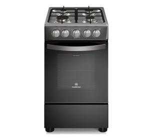 Cocina a Gas 4 Platos Mademsa LimpiaFácil FM4IP Negra