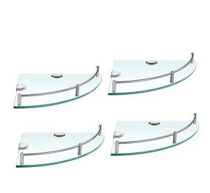 Pack 4 Organizador Repisa Esquineras De Vidrio Ducha Estante